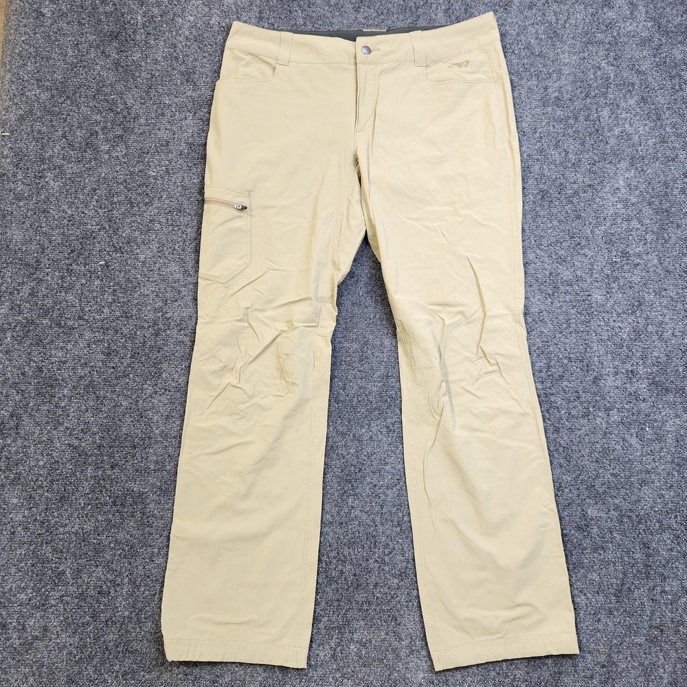 Outdoor Research Ferrosi Pants Womens 12 Beige Cargo Stretch Hiking Outdoor